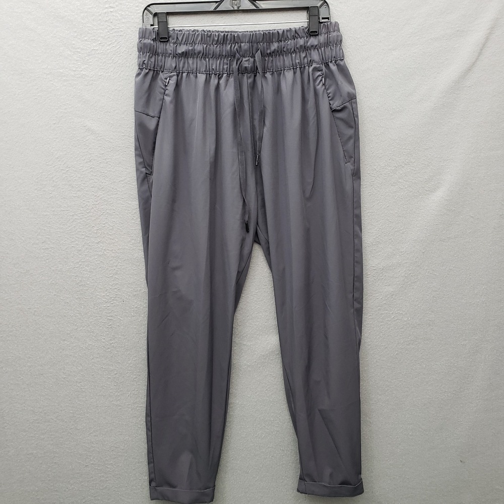 Leg3nd Mens Woven Performance Jogger Pants Gray Sporty Athleisure Casual Size XL